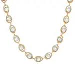 The Gilded Witch Glass Opal Chain Necklace - Gold