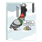 Tiffbits Bagel Rat Pigeon Nyc Holiday Card