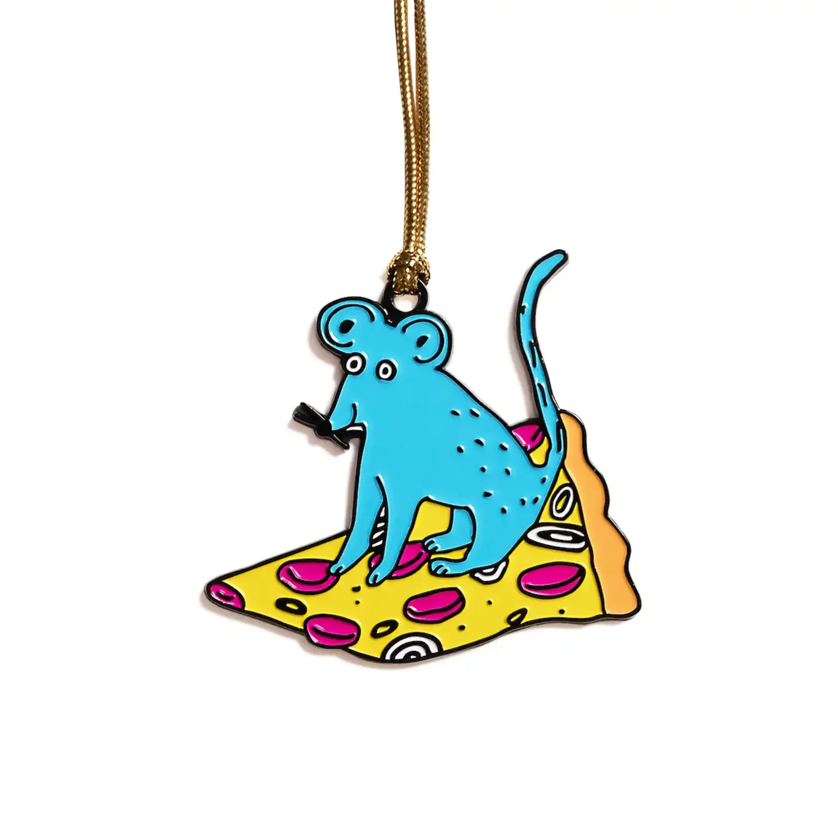 THE FOUND Pizza Rat Enamel Ornament