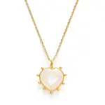 Amano Studio Gemstone Heart Necklace-Moonstone