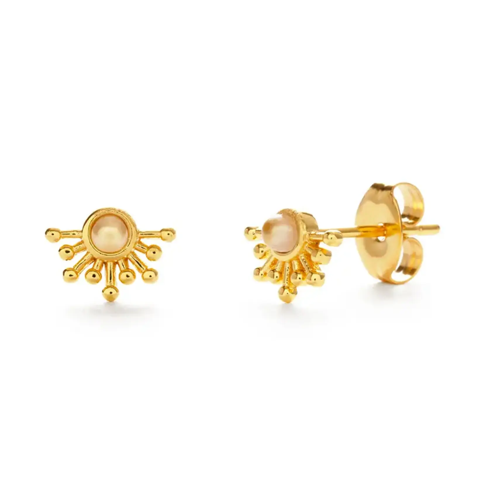 Amano Studio Rays of Light Stud Earrings with Pearl