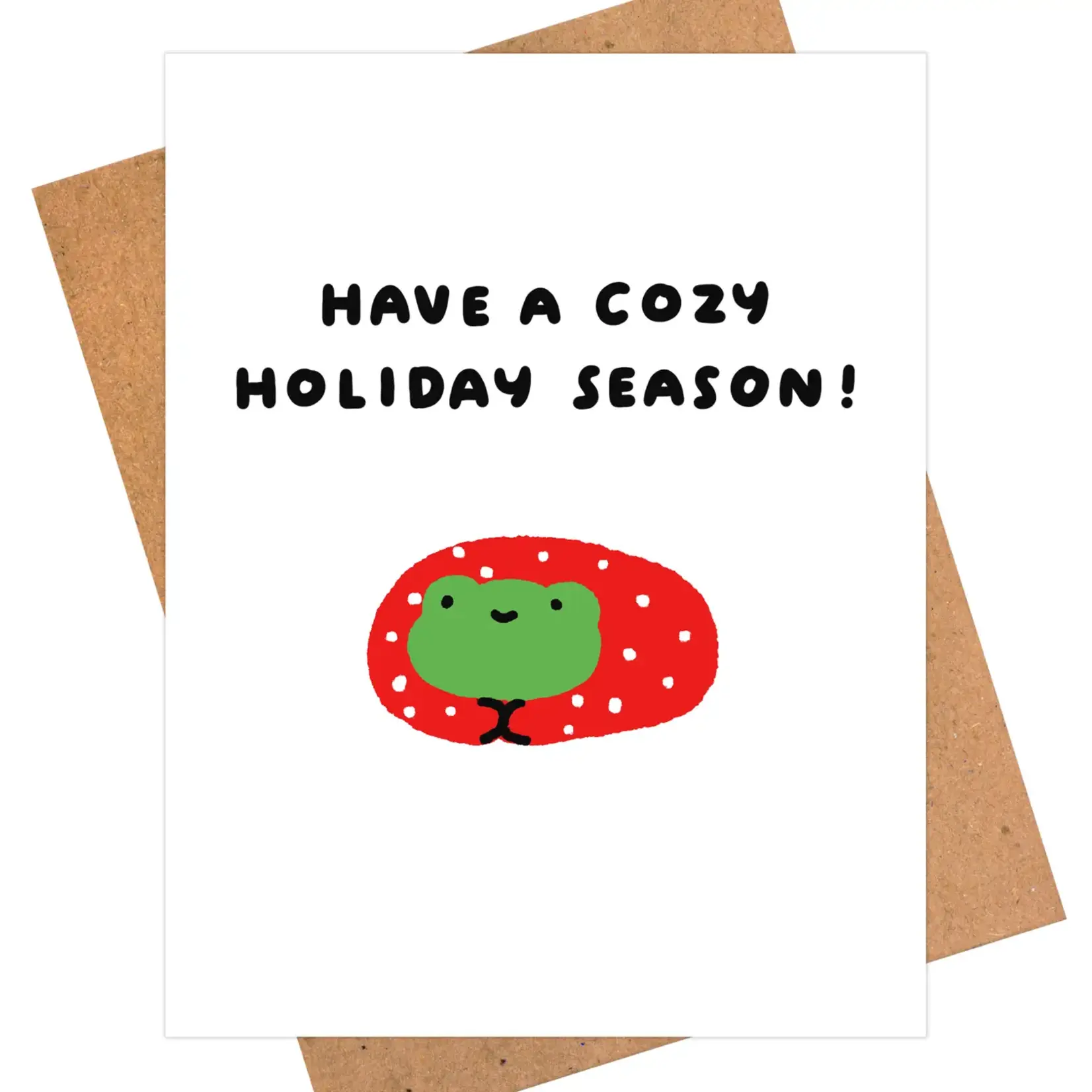 IEJ Studio Cozy Frog Christmas Card