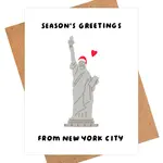 IEJ Studio Statue of Liberty Christmas Card
