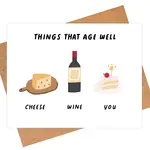IEJ Studio Things That Age Well Birthday Card