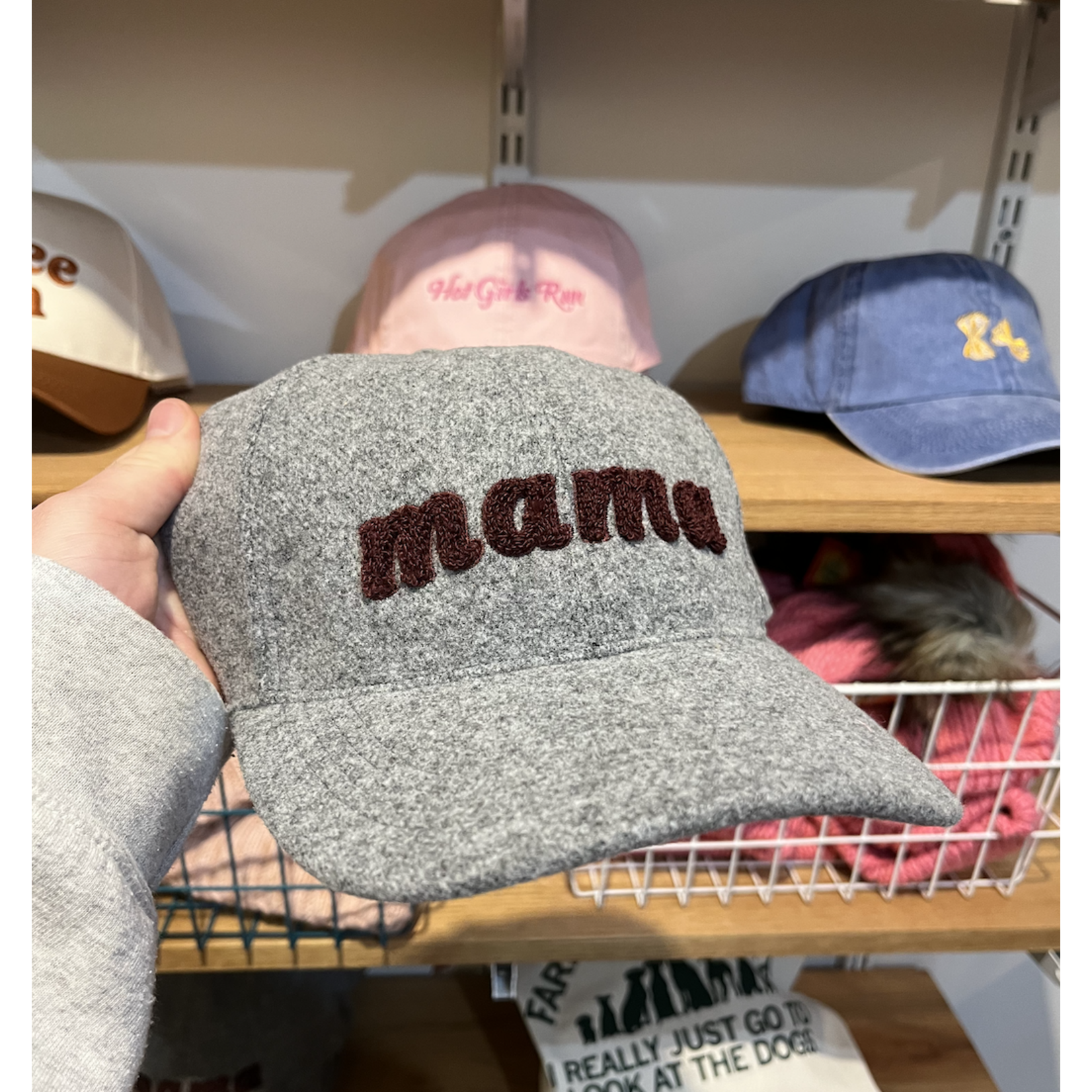 David & Young Felt Mama Cap-Grey