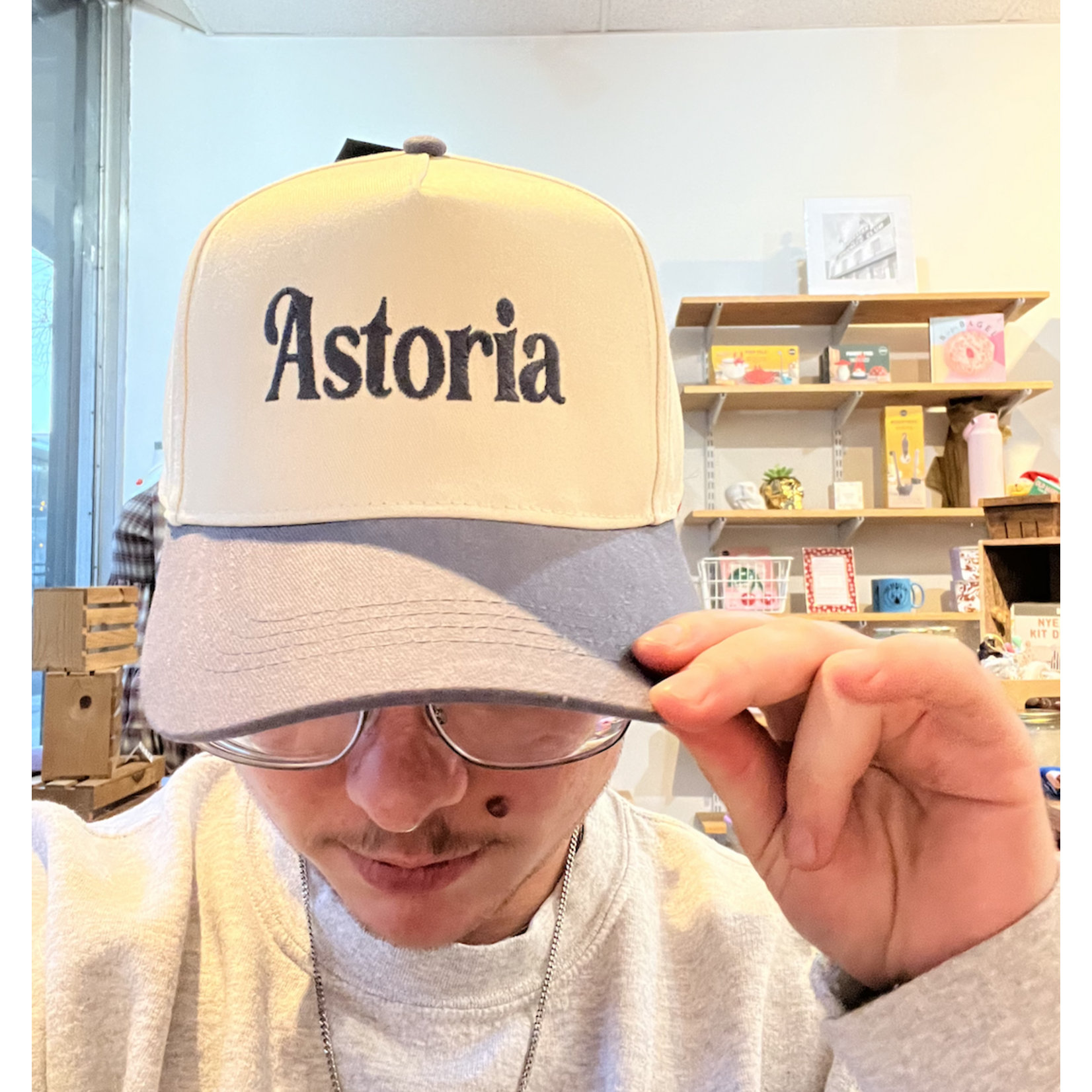 David & Young Astoria Cap- Steel Grey Brim