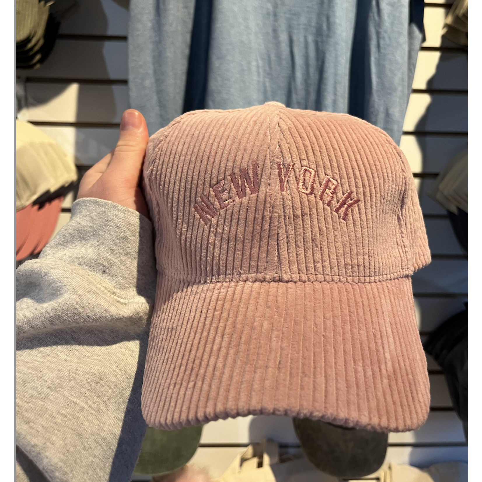 David & Young New York Cord Cap-Mauve