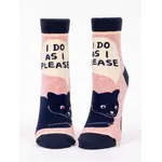 Blue Q I Do As I Please Ankle Socks