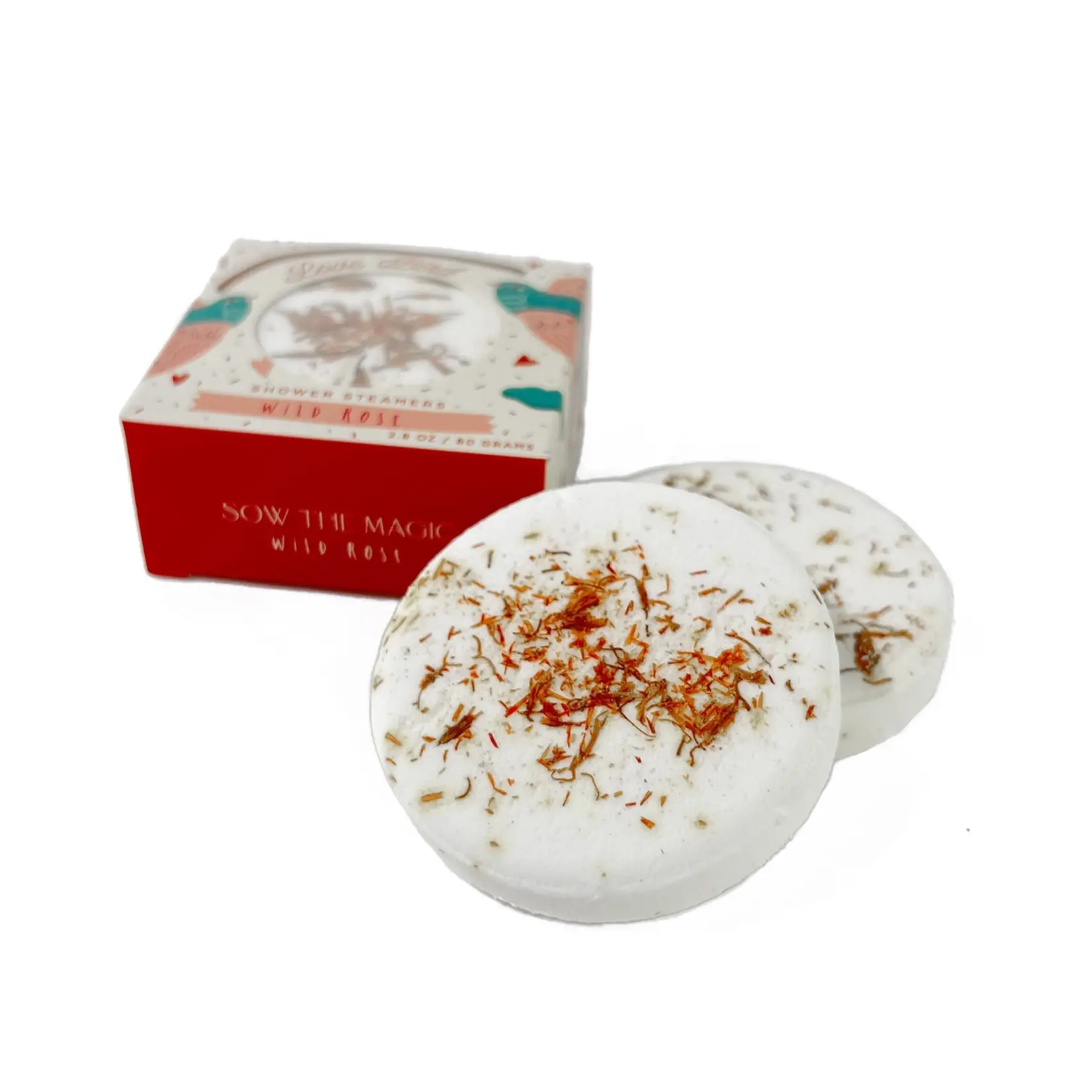 Sow the Magic Love Bird Wild Rose Shower Steamer Set