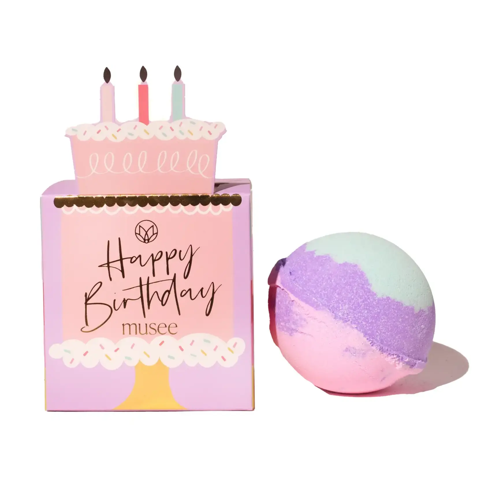 Musee Birthday Cake Boxed Bath Bomb