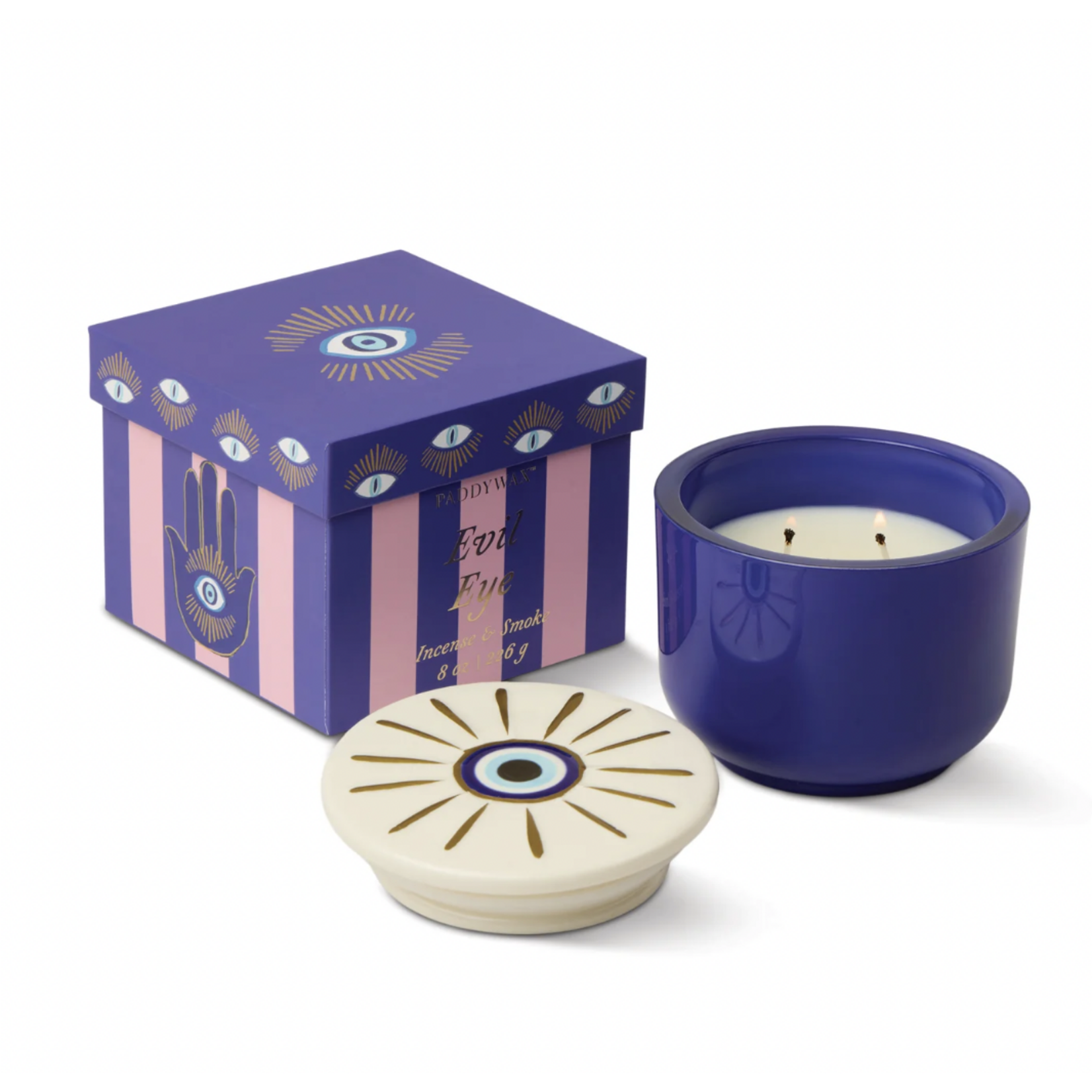 PADDYWAX Charmed Candle Evil Eye-Incense Smoke