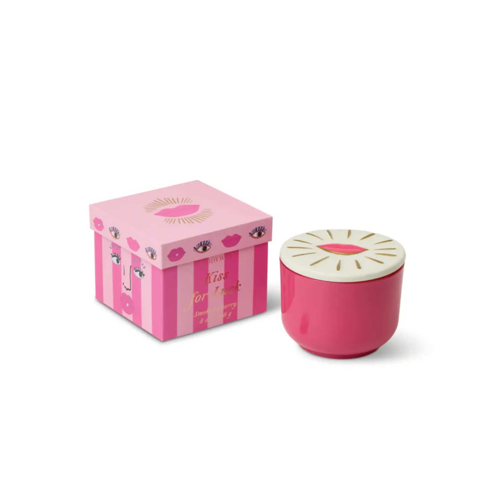 PADDYWAX Charmed Candle Kiss for Luck-Smoked Cherry