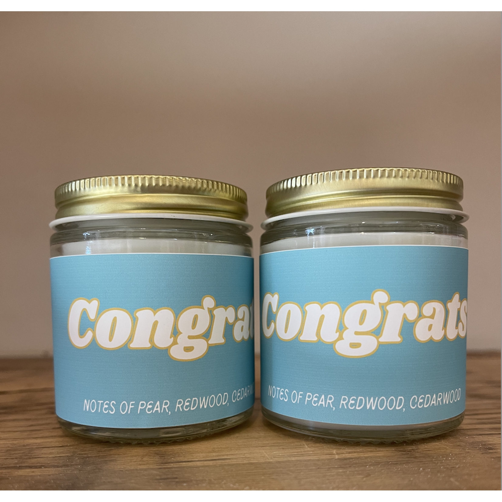 Planet Sis Congrats Mini Candle