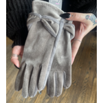 David & Young Tech Touch Velvet Gloves-Grey