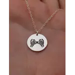 Veeaien Designs Skeleton Pinky Swear Necklace-Silver