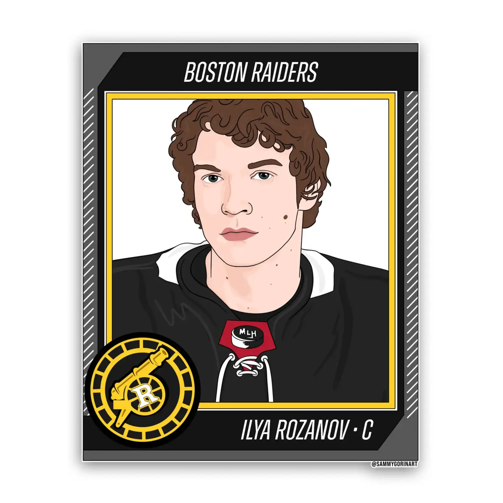 Sammy Gorin Rozanov Hockey Trading Card Sticker