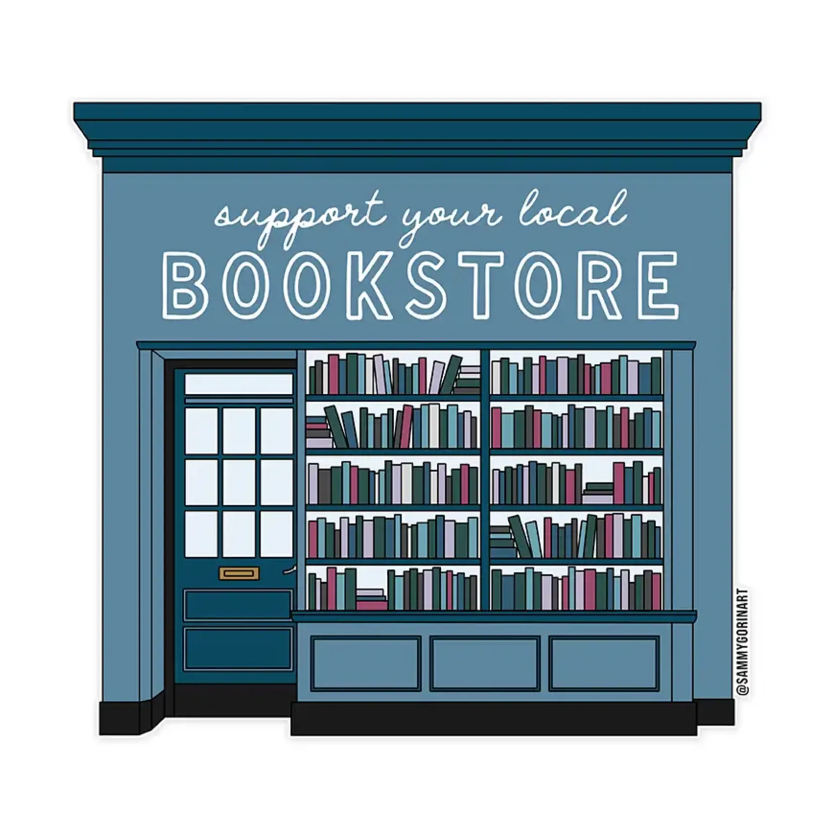 Sammy Gorin Support Your Local Bookstore Sticker