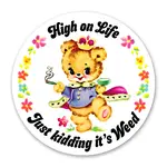 Smitten Kitten High On Life Vinyl Sticker