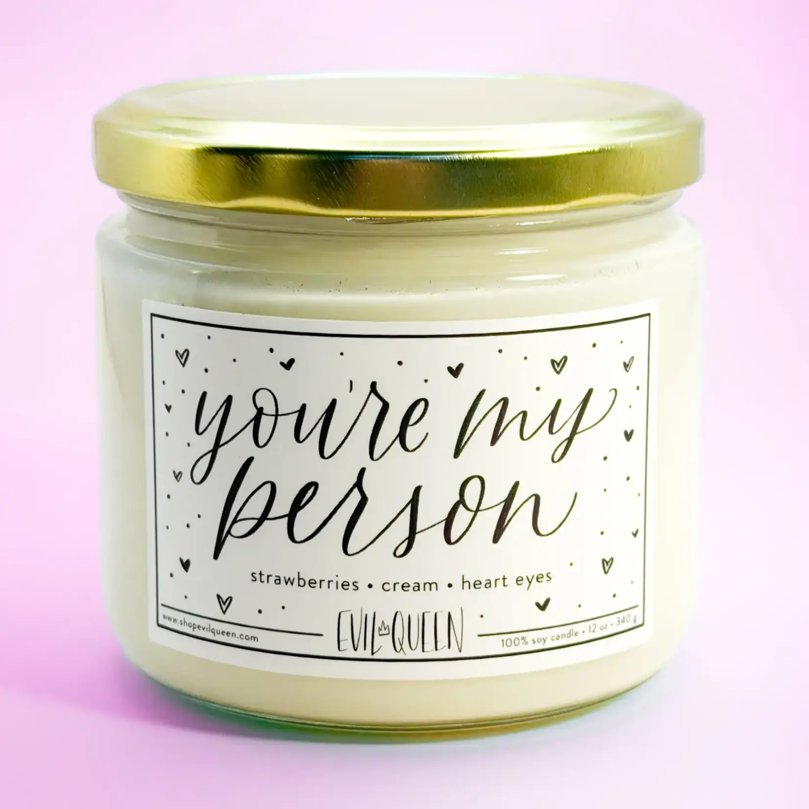 Evil Queen You're My Person Candle