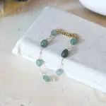 The Gilded Witch Green Agate Stone Bracelet