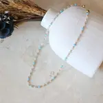 The Gilded Witch Pastel Gemstone Necklace: Quartz and Peridot