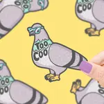 Turtle's Soup Too Coo Pigeon Sticker