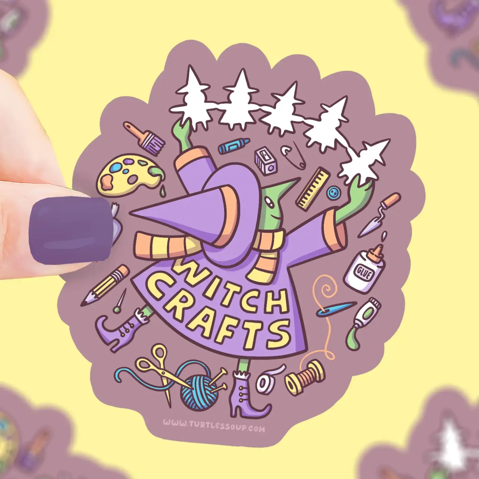 Turtle's Soup Witch Crafts Sticker