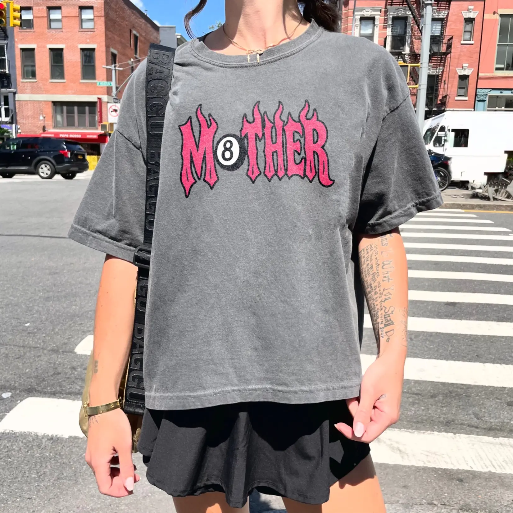 Lola Magnolia Mother 8 Ball Crop Tee