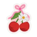 Bloomwolf Studio Cherries Vinyl Sticker