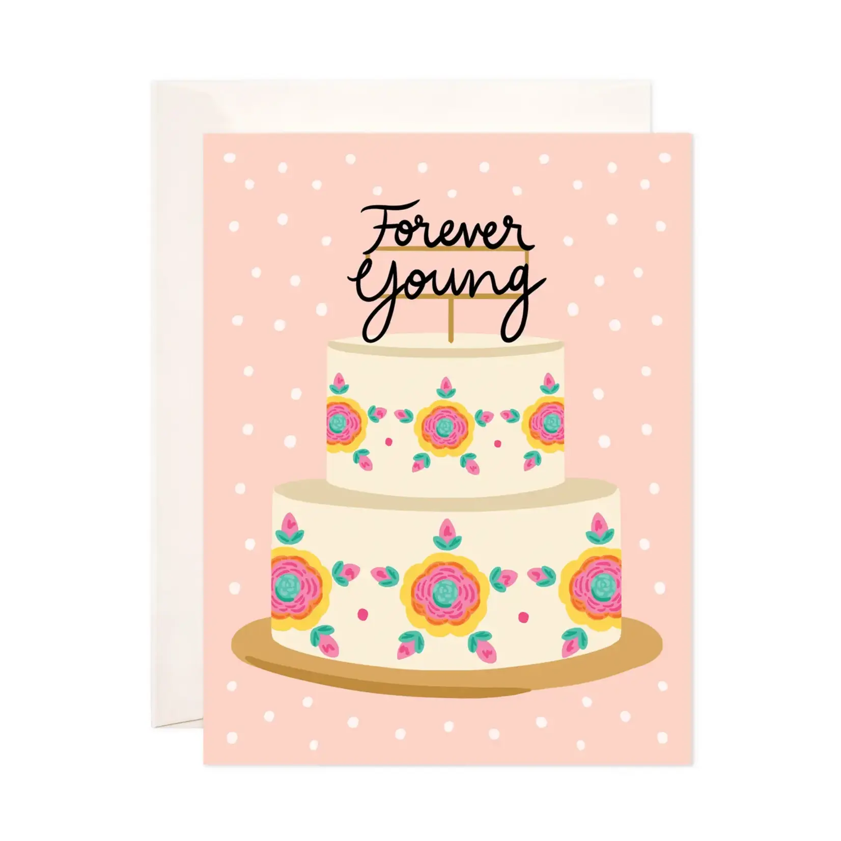 Bloomwolf Studio Forever Young Cake Card