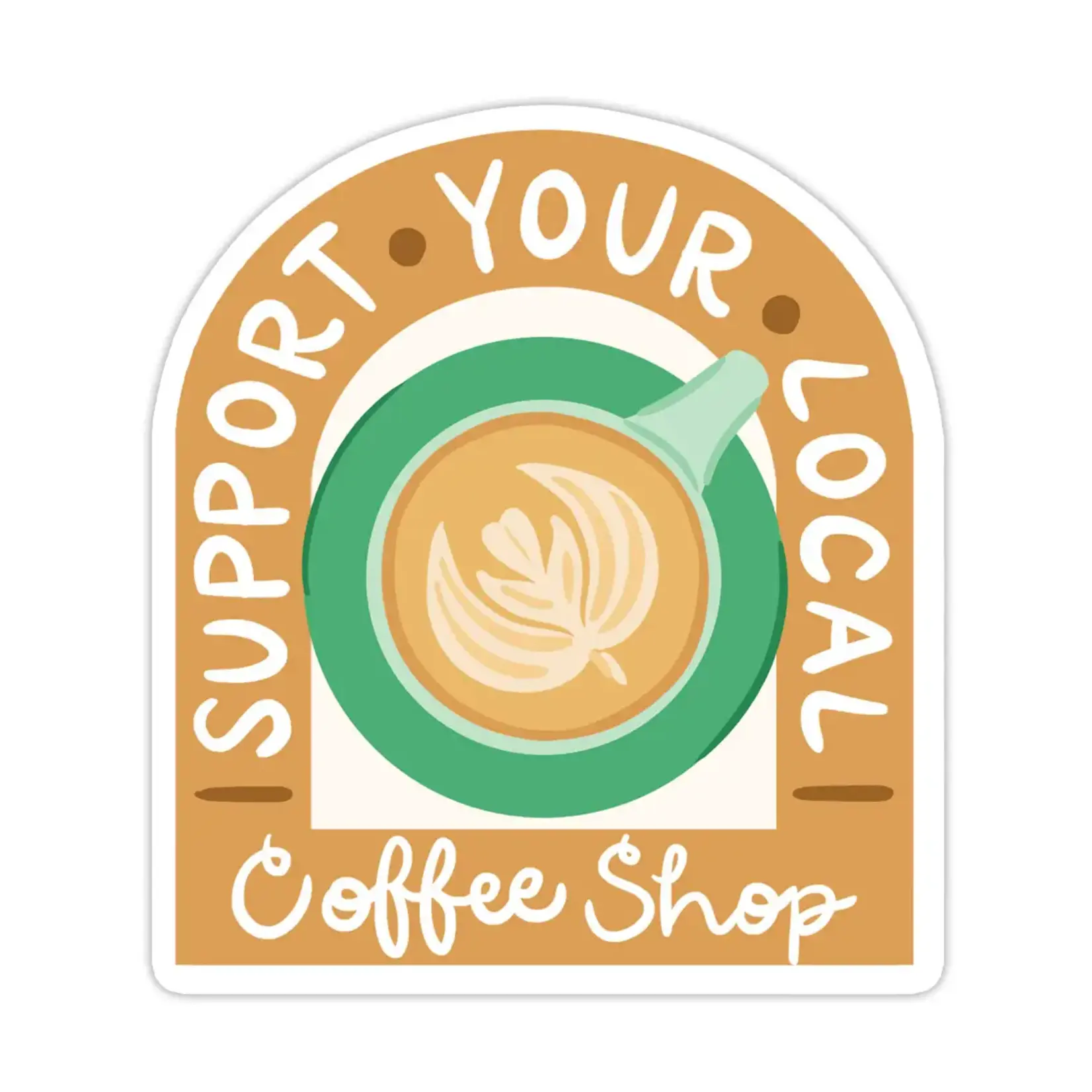 Bloomwolf Studio Local Coffee Shop Sticker