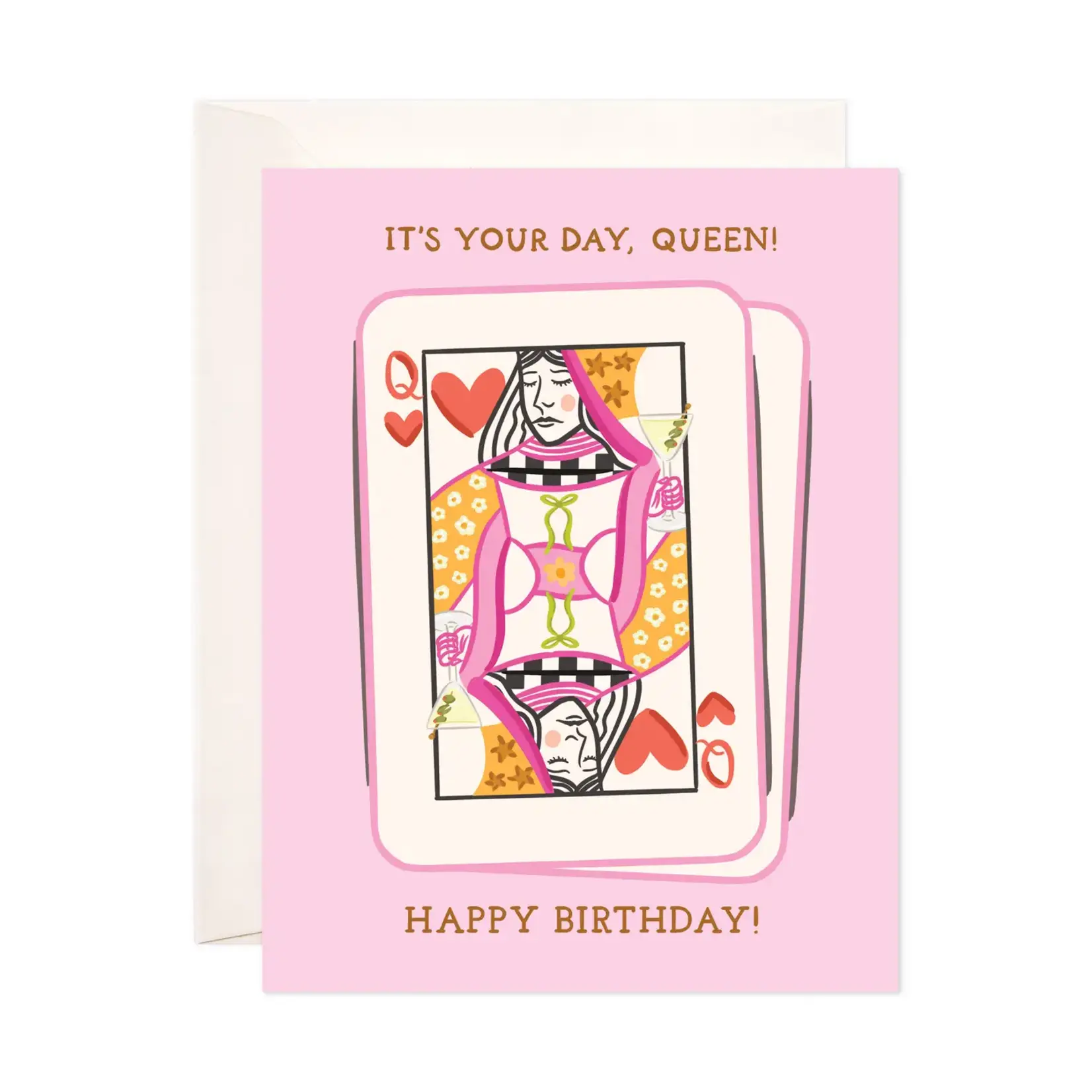 Bloomwolf Studio Your Day Queen Greeting Card