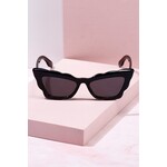 Mure and Grand Endless Waves Cateye Sunglasses- Black/Black