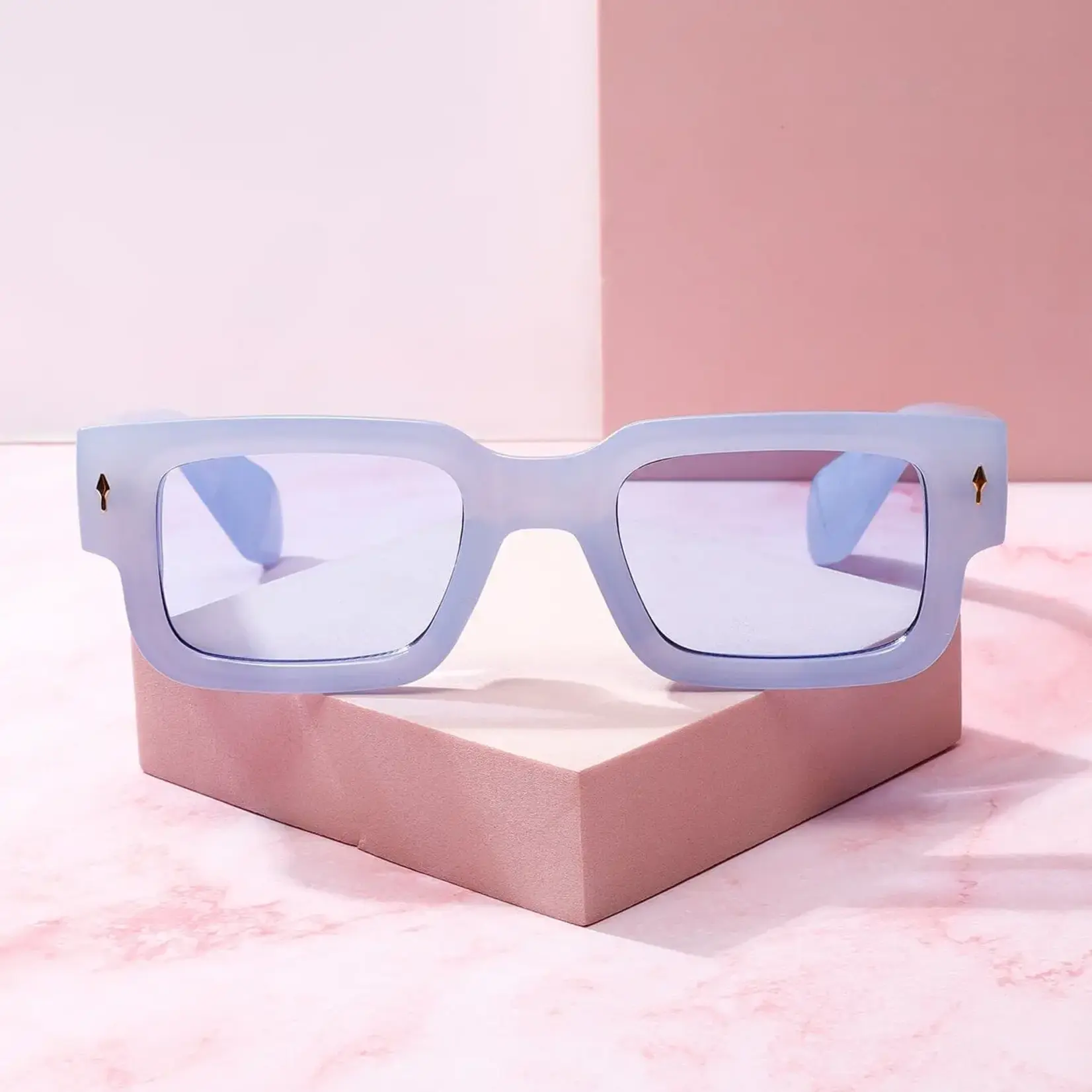 Mure and Grand Spf Square Sunglasses -Blue