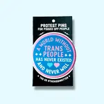 The Hissin' Kitten A World Without Trans People Magnet
