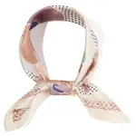 Hana Big Flower Bandana Scarf-Taupe