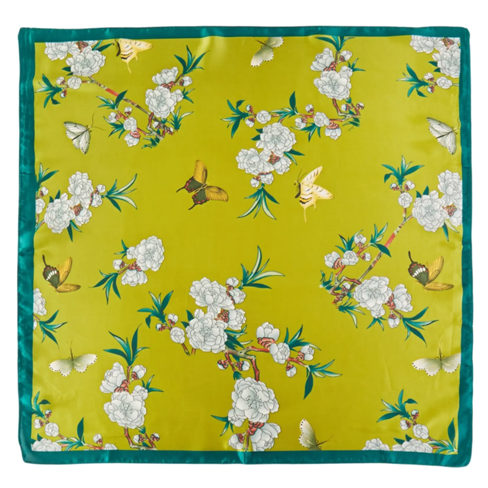 Hana Flower Bandana Scarf-Green