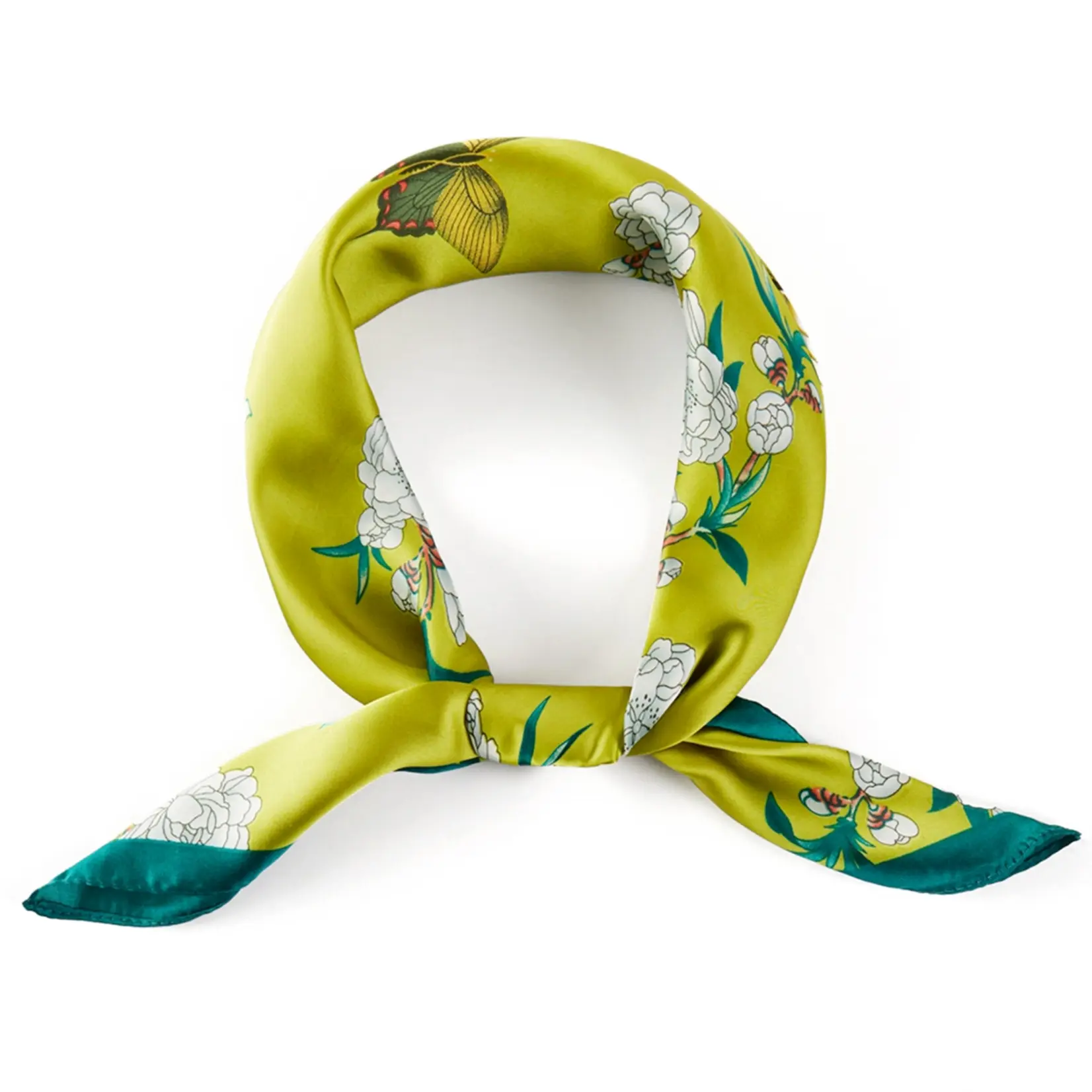 Hana Flower Bandana Scarf-Green