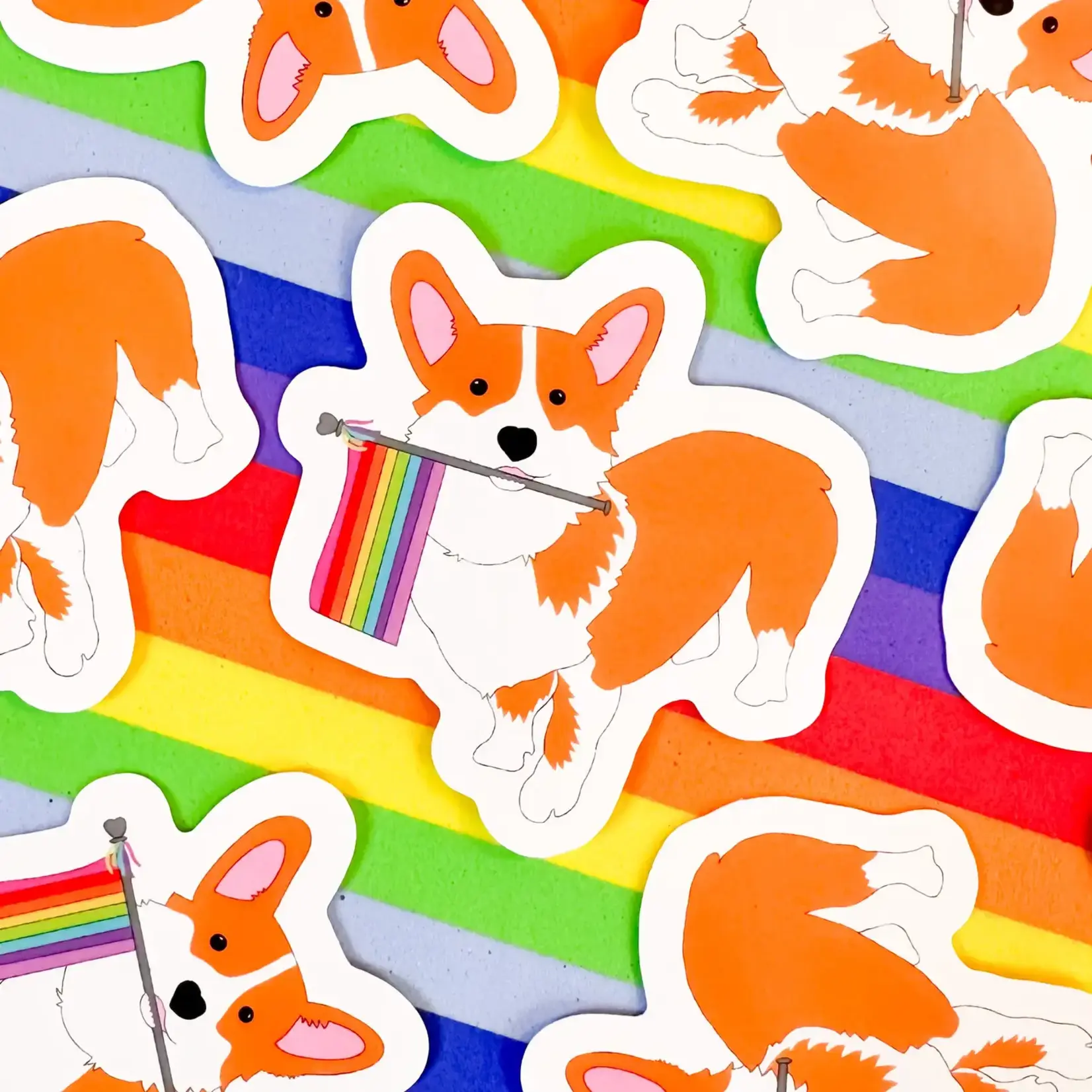 Rainbow Certified Corgi Lgbtq+ Pride Sticker