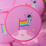 Rainbow Certified Moon Landing Pride Sticker