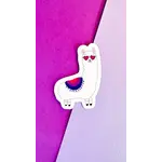 Rainbow Certified Bisexual Llama Sticker