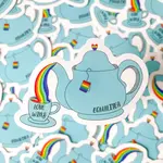Rainbow Certified Equali-TEA LGBTQ+ Sticker