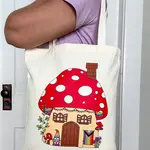 Rainbow Certified Fairy Mushroom Pride House Tote
