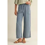 Mustard Seed TENCEL CROPPED DENIM PANTS
