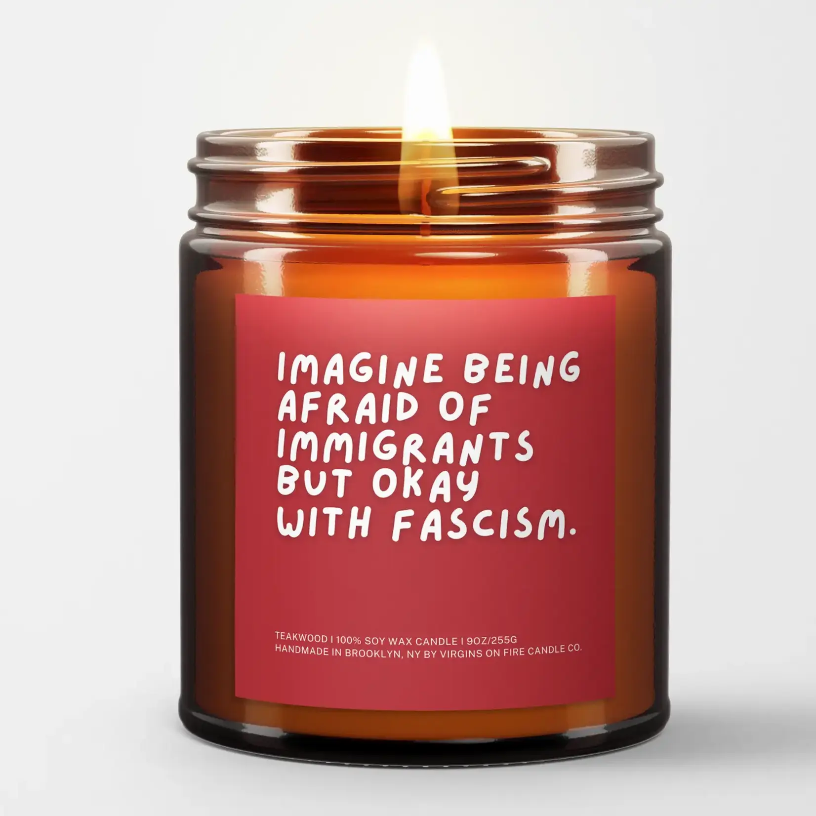 Virgins on Fire Immigrants > Fascism Candle