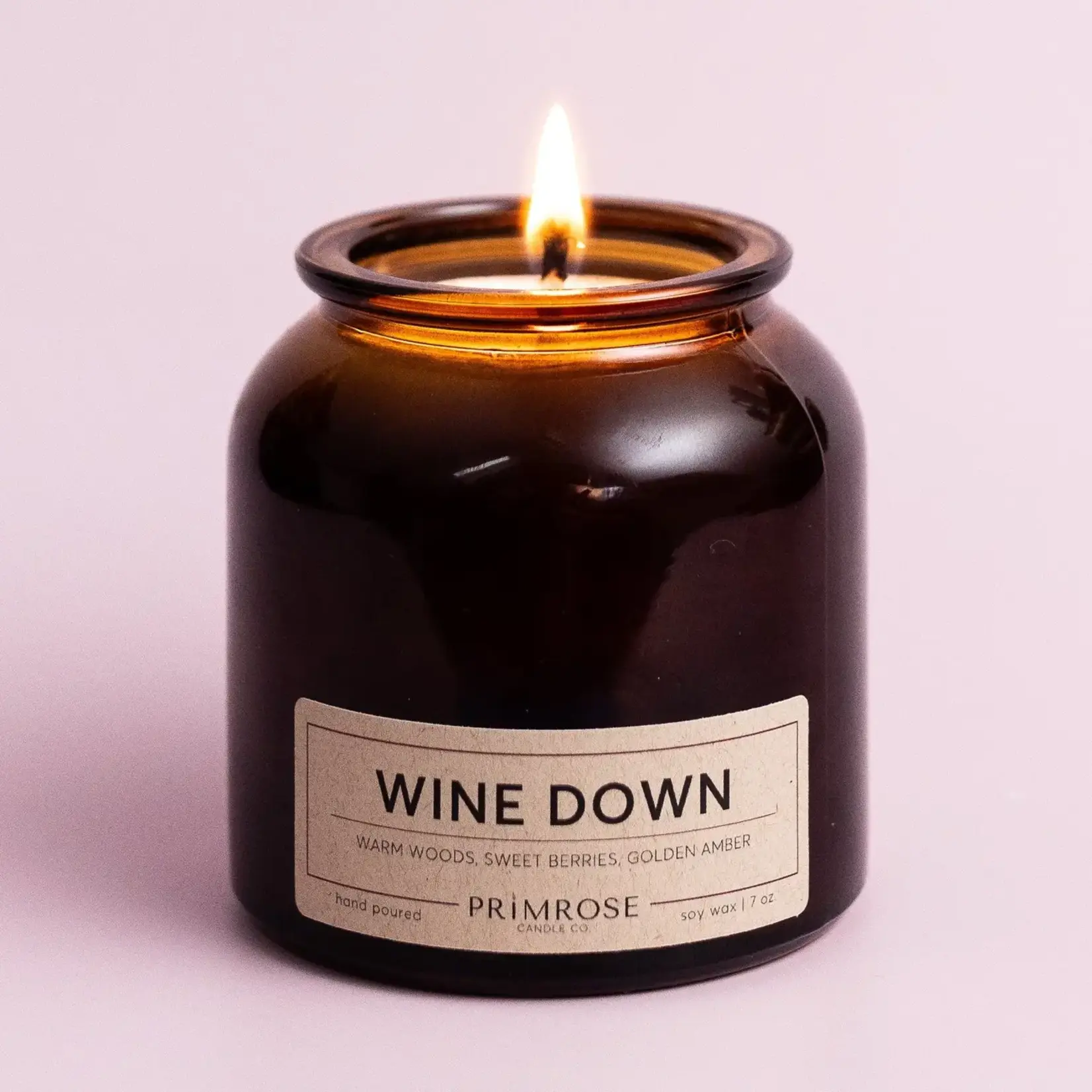 Primrose Candle Co Wine Down Candle