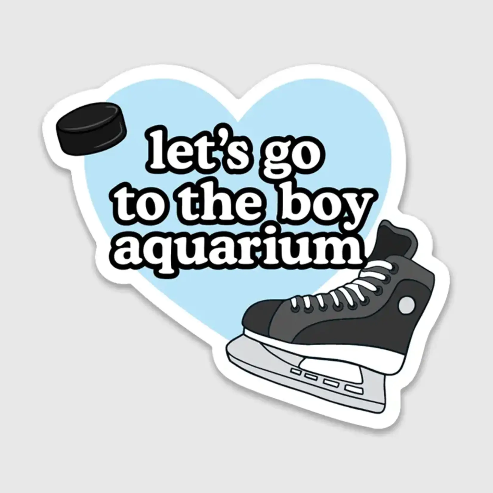 Brittany Paige Hockey Boy Aquarium Sticker