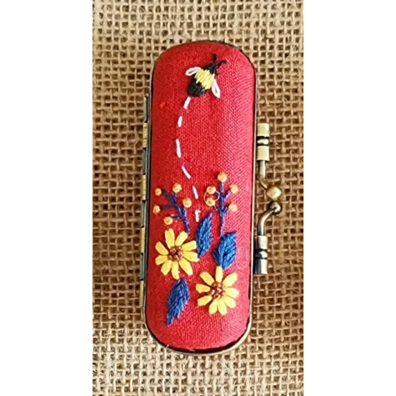 Quince Fables Vintage Lipstick Case-Red