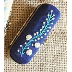 Quince Fables Vintage Lipstick Case-Navy