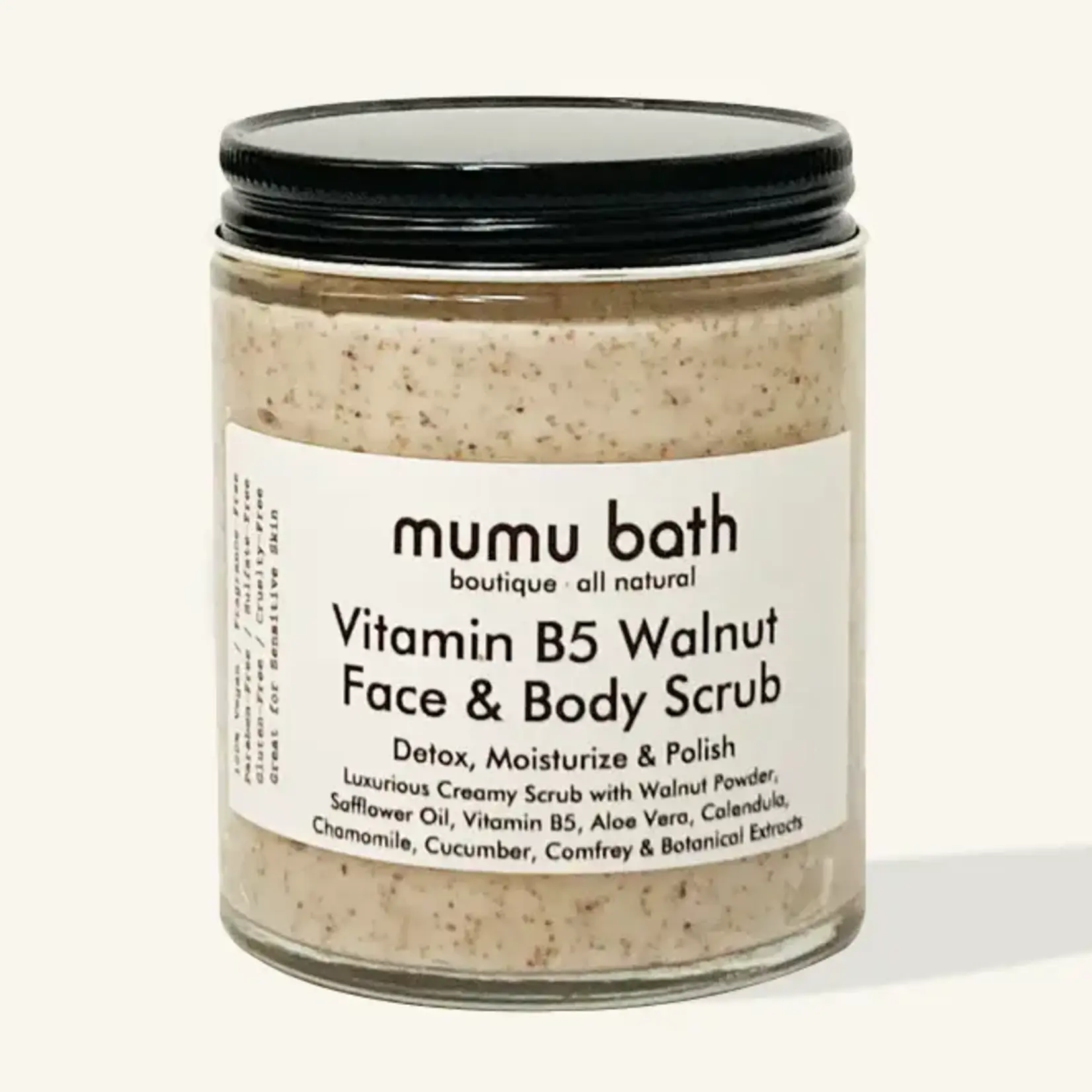 Mumu Bath Vitamin B5 Walnut Face and Body Scrub